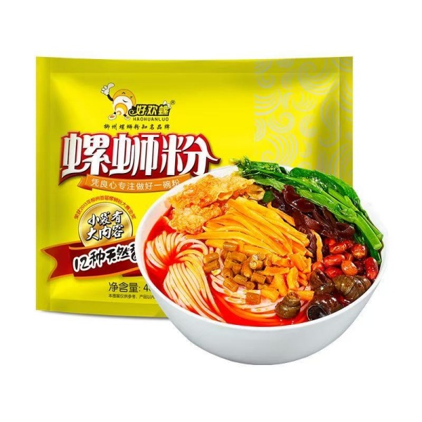 好歡螺螺螄粉【黃色加量400g】柳州美食特產特色 日期新鮮
